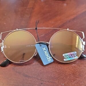 Gold Round Sunglasses